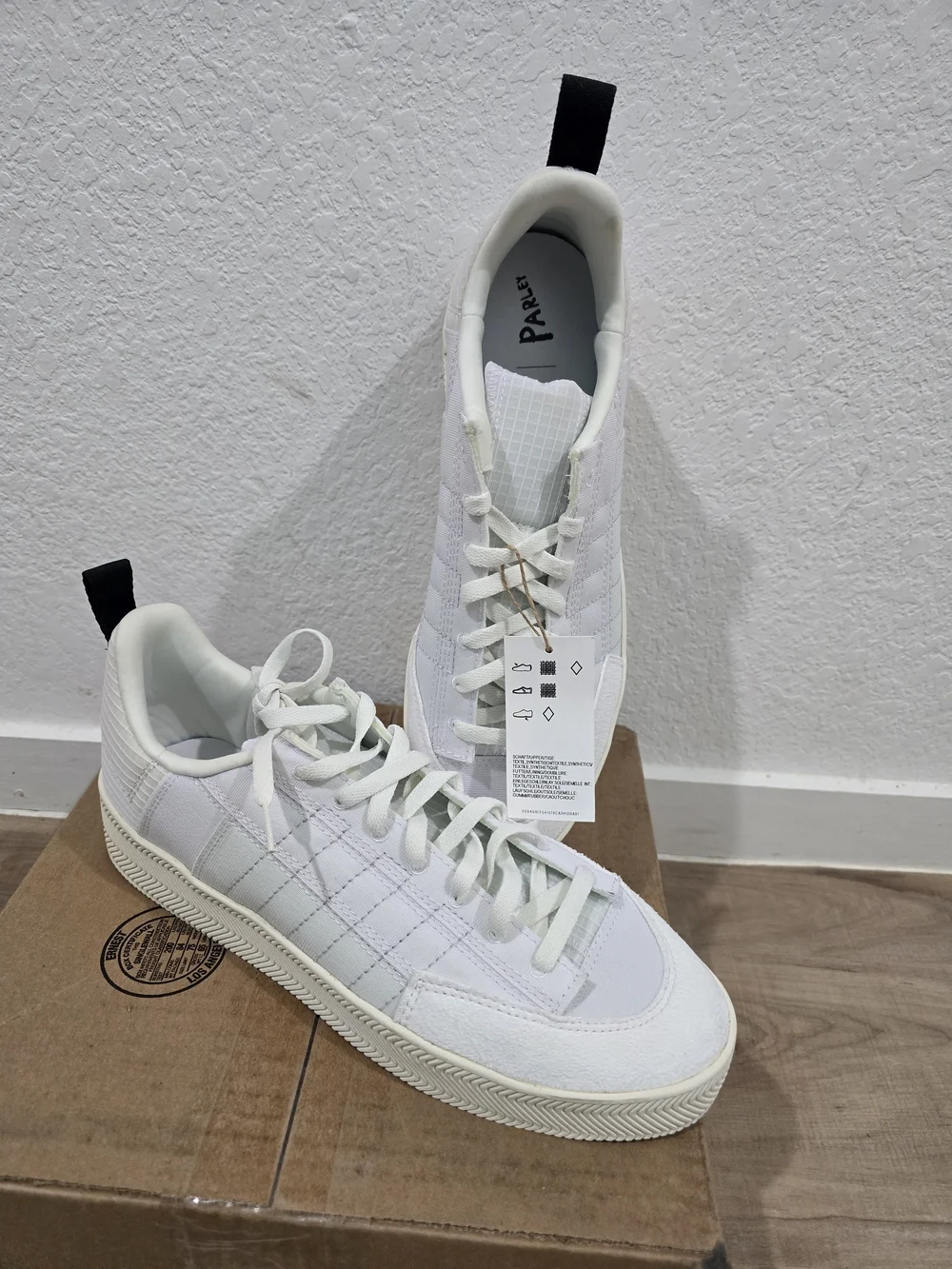 Men's Adidas Nizza Parlay White Low-Top Casual Sneakers